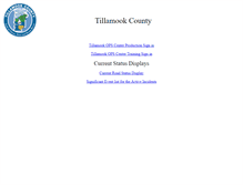 Tablet Screenshot of opscenter.co.tillamook.or.us